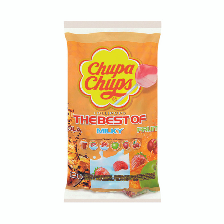 PR13601 Chupa Chups Fruit Refill Bag 20 Percent Extra Pack 120 8302971