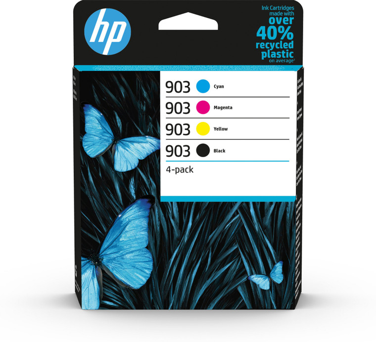 HP 6ZC73AE 903 Ink Cartridge Multipack, 12.4ml + 3x4.5ml, Pack qty 4