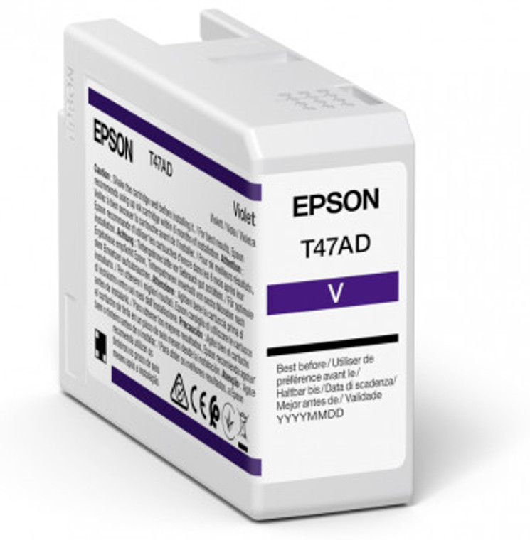Epson C13T47AD00 T47AD Violet Ink Cartridge, 50ml