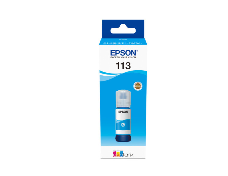 Epson C13T06B240 113 Cyan Ink Bottle, 6K pages, 70ml