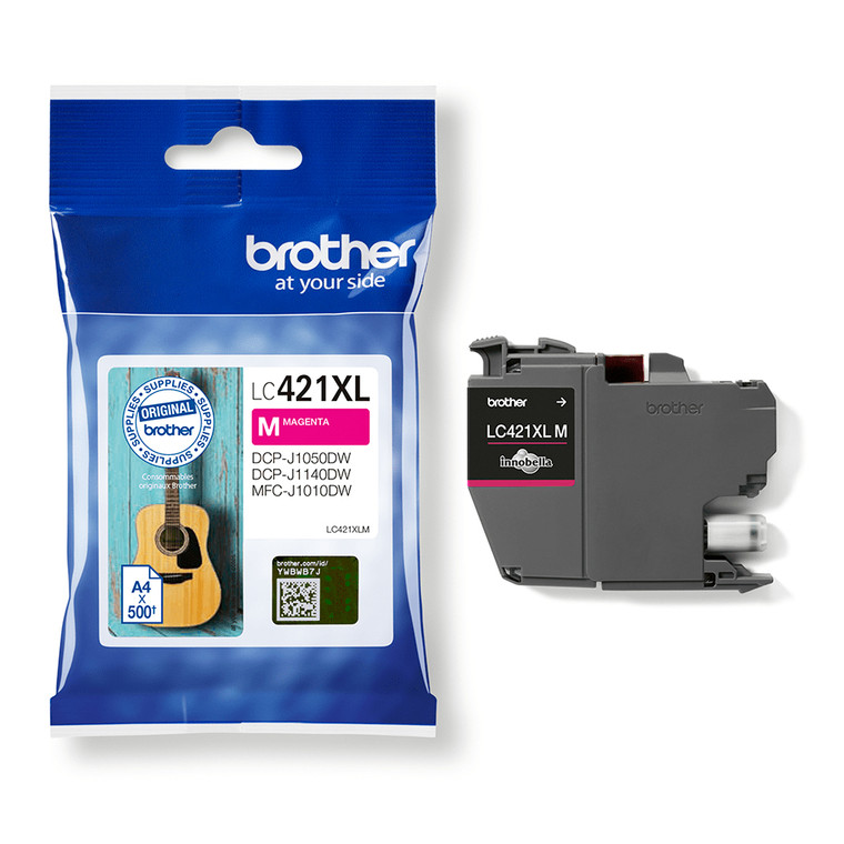 Brother LC-421XLM Magenta Ink Cartridge High Capacity 500 pages