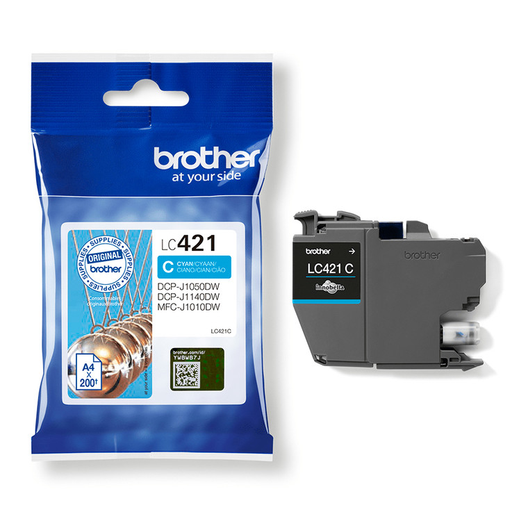 Brother LC-421C Cyan Ink Cartridge 200 pages