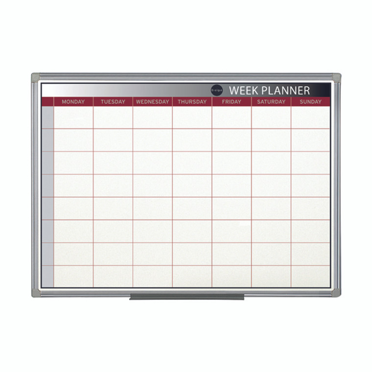 BQ07333 Bi-Office Magnetic Week Planner 900 x 600mm GA0333170