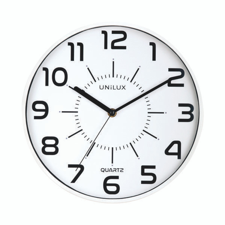 Unilux Pop Battery Clock White 400094282