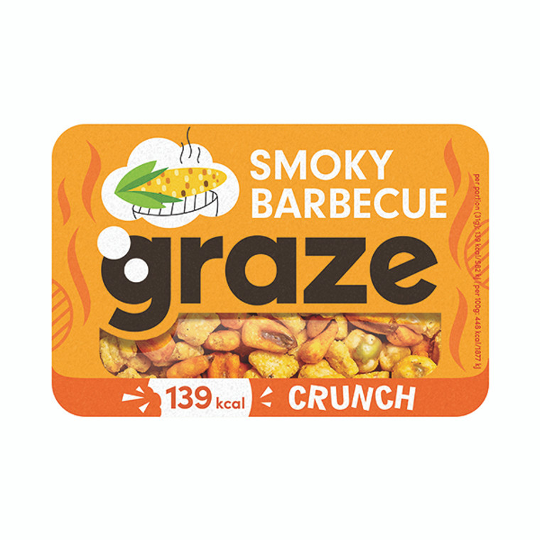 Graze Smoky Barbeque Crunch Punnet (Pack of 9) C002645