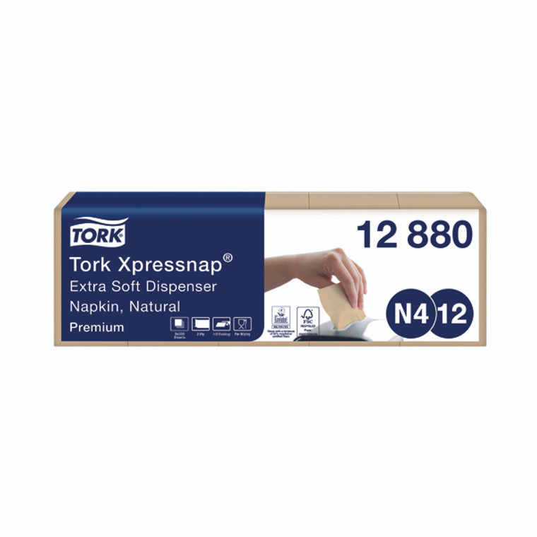 Tork Xpressnap Extra Soft Napkins Natural (Pack of 1000) 12880