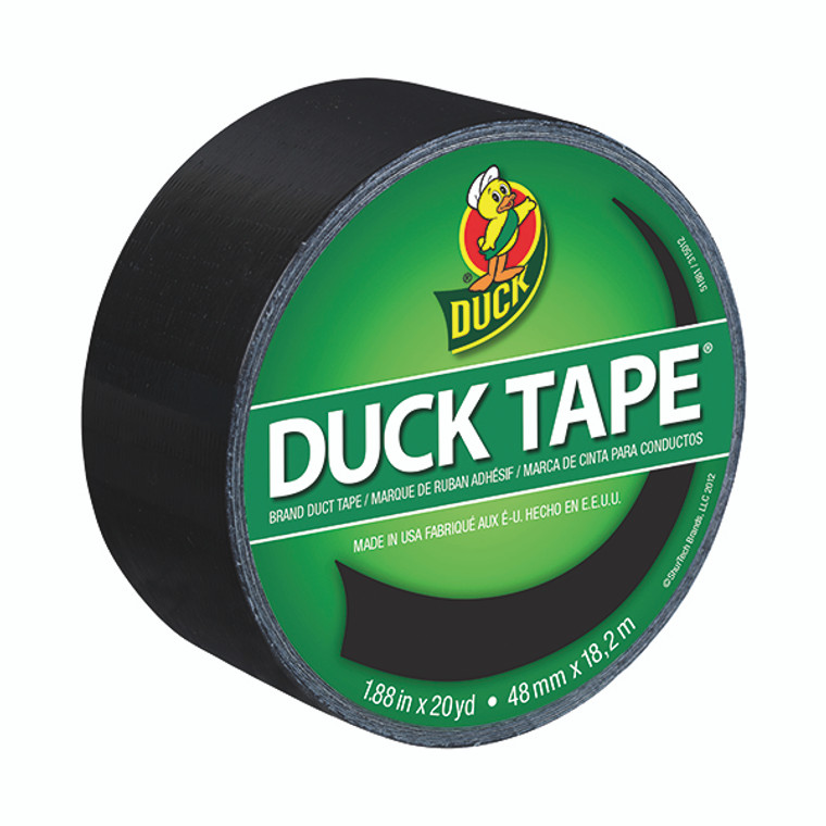 Ducktape Coloured Tape 48mmx18.2m Black (Pack of 6) 1265013