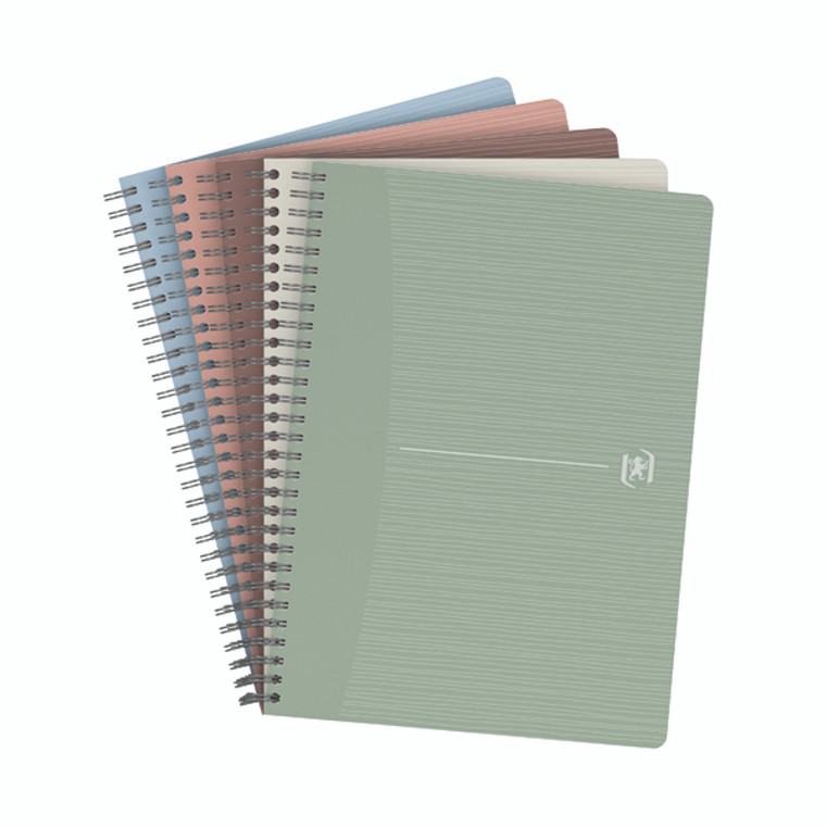 Oxford My Style Wirebound Notebook 180 A5 Assorted (Pack of 5) 400154142