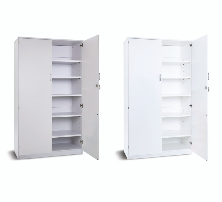 Monarch Premium Cupboard with 1 Fixed and 4 Adjustable Shelves and Lockable Doors