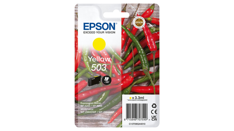 Epson C13T09Q44010 503 Yellow Ink Cartridge 165 pages 3.3ml