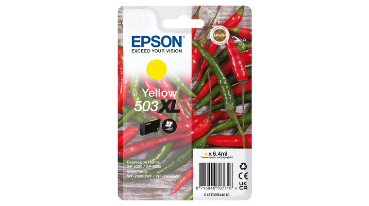 Epson C13T09R44010 503XL Yellow Ink Cartridge High Capacity 470 pages 6.4ml