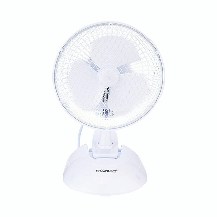 Q-Connect 6 Inch/152mm Clip On Portable Fan White KF00401