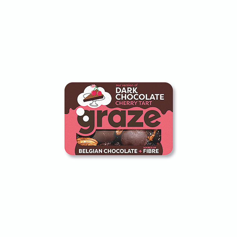 Graze Dark Chocolate Cherry Tart Punnet 53g (Pack of 9) 1530