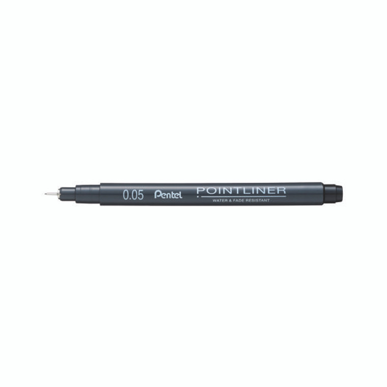 Pentel Pointliner Pigment Liner 0.05mm Black (Pack of 12) S20P-05A