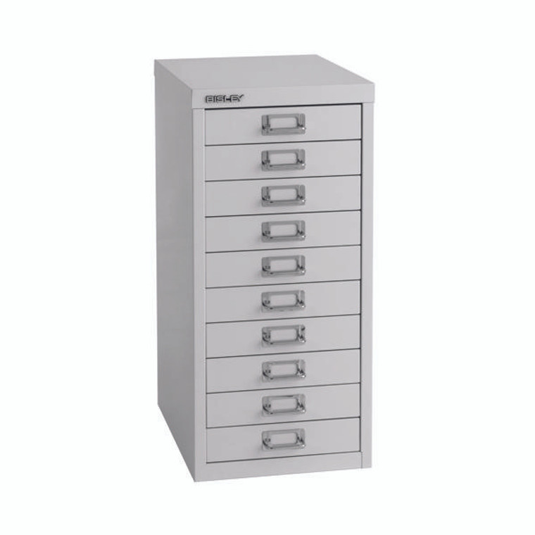 Bisley 10 Multidrawer Cabinet A4 300x430x600mm Grey H2910NL-073