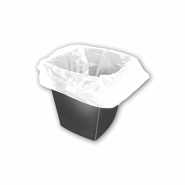 2Work Square Bin Liners 30 Litre White (Pack of 1000) KF73380