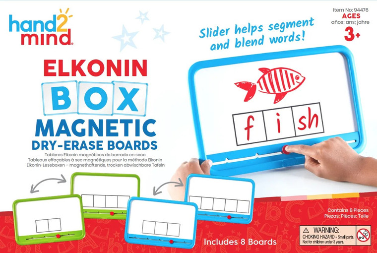LR94476 Learning Resources Elkonin Box Phoneme Magnetic Dry-Erase Boards