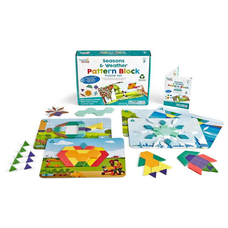 LR94462 Learning Resources Seasons & Weather Pattern Block Puzzle Set