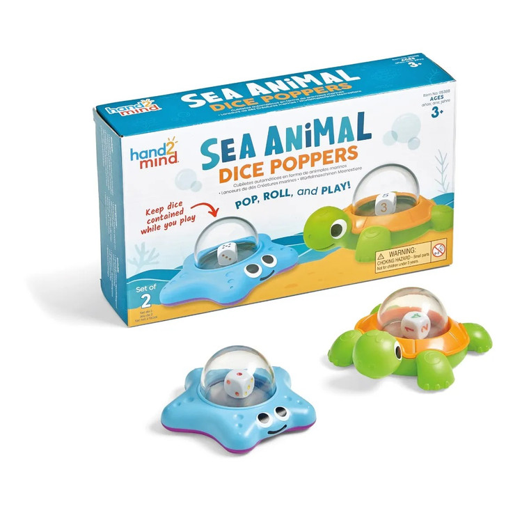 LR95388 Learning Resources Sea Animal Dice Poppers