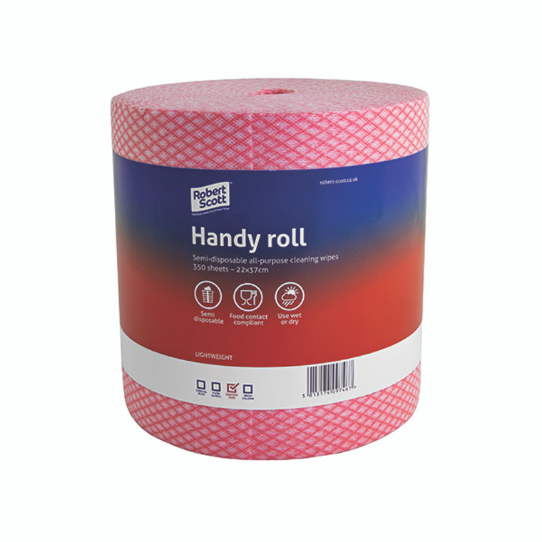 Robert Scott Handy Roll 350 Sheets Red 104628R