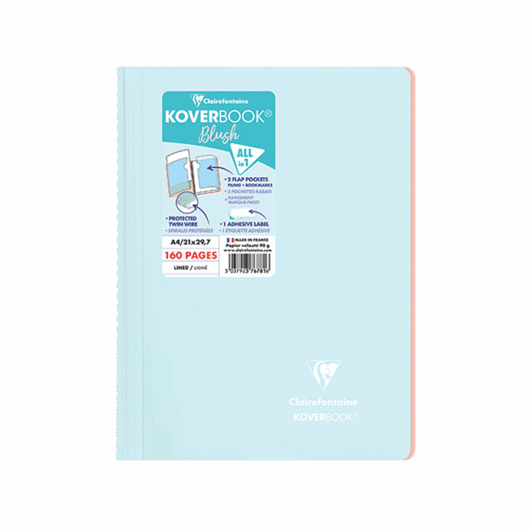 Clairefontaine Koverbook Wire Notebook A4 Assorted (Pack of 5) 376781C