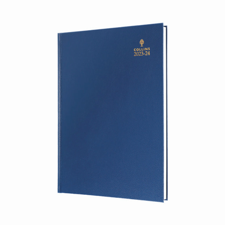 Collins Academic Diary Day Per Page A4 Blue 2023-2024 44M-15.24