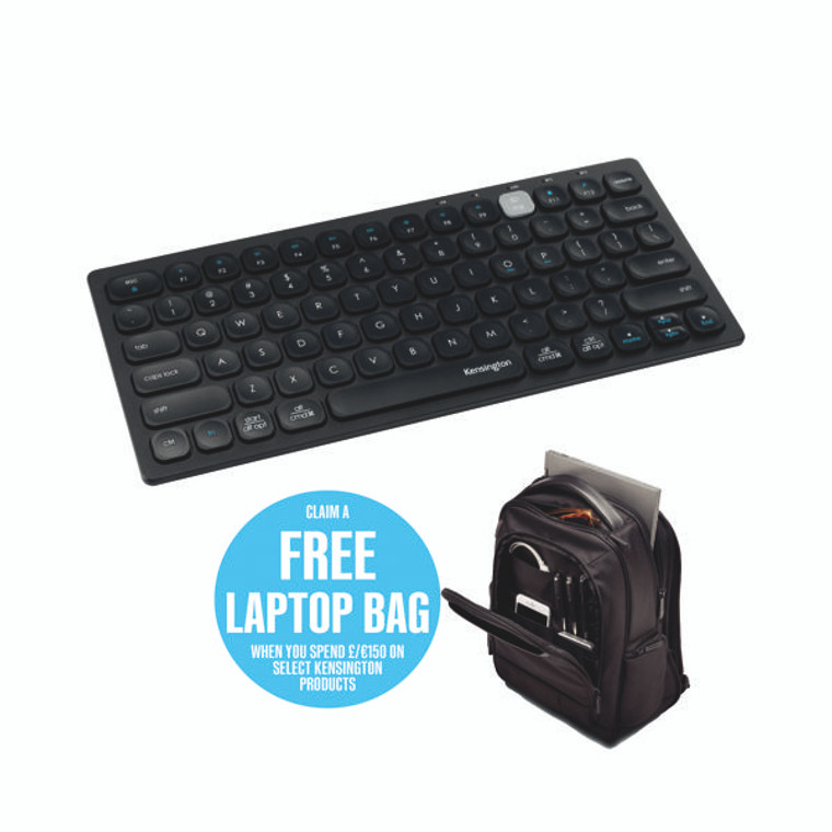 Kensington Multi Device Dual Wireless Compact Keyboard UK K75502UK