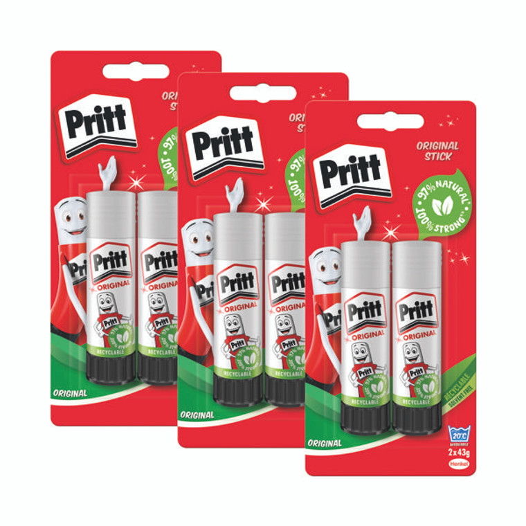 Pritt Stick Glue Stick 43g (Pack of 2) 3For2