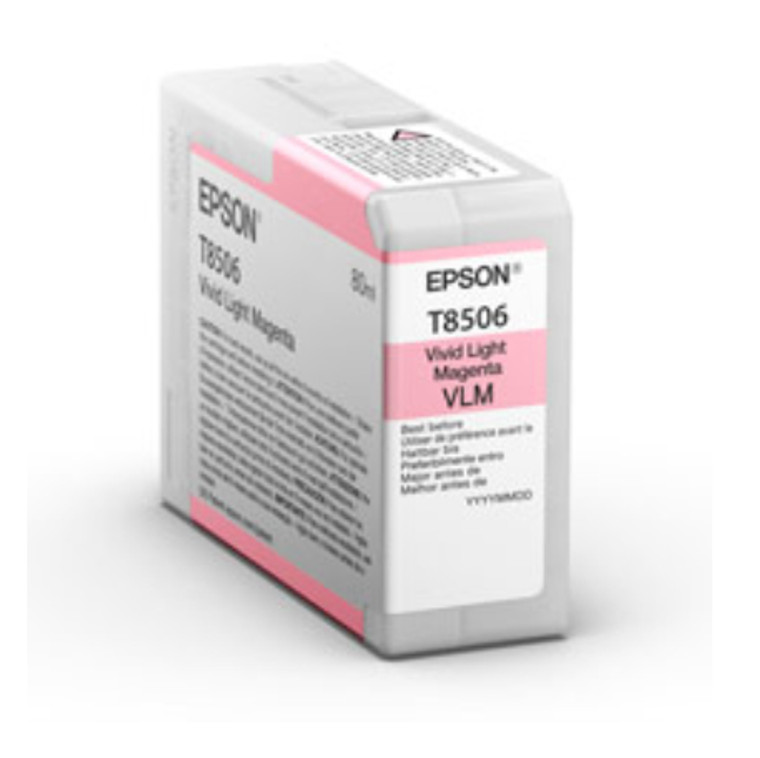 Epson C13T85060N T8506 Light Magenta Ink Cartridge 80ml