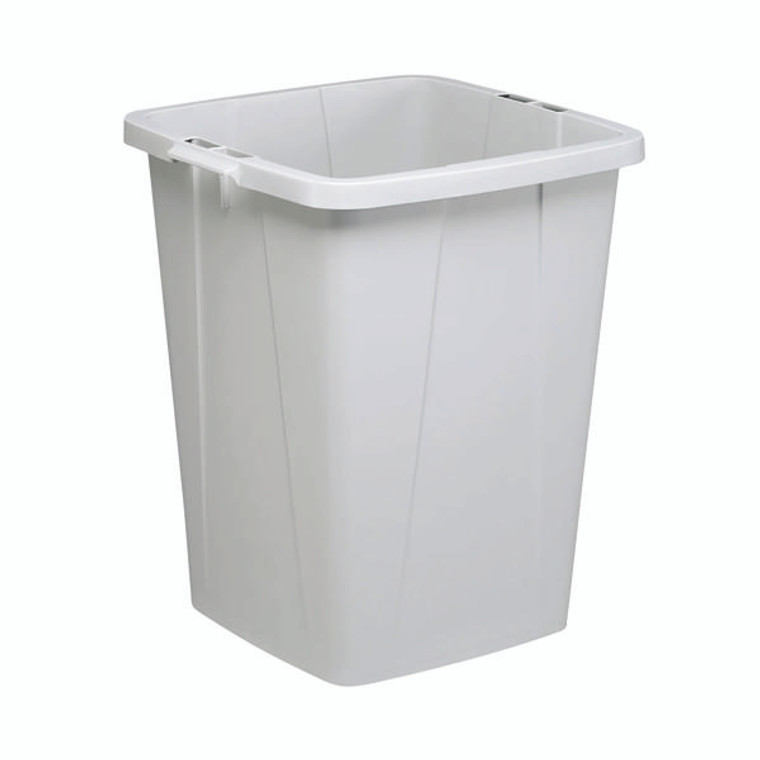 Durable Durabin Bin Square 90 Litre 520x490x610mm Grey 1800474050