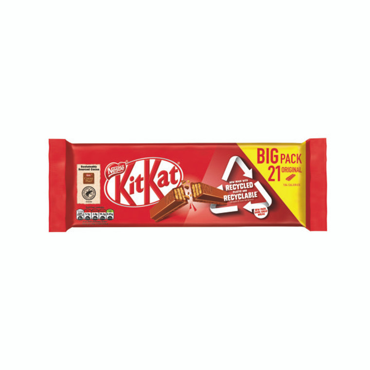Nestle KitKat Milk Chocolate 2 Finger (Pack of 21) 12539147