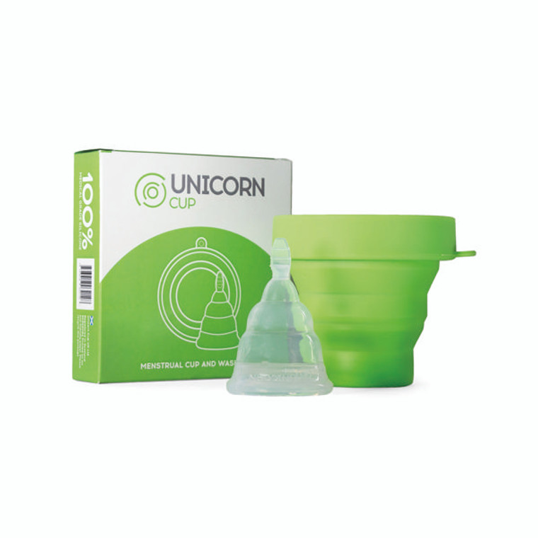 Unicorn Medical Grade Silicone Menstrual Cup/Sterilising Unit Grenn UniGreen