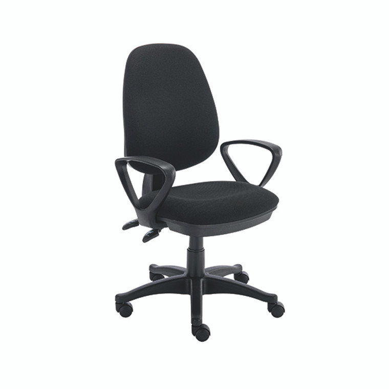 Astin Nesta Operator Chair with Fixed Arms 590x900x1050mm Black KF810947