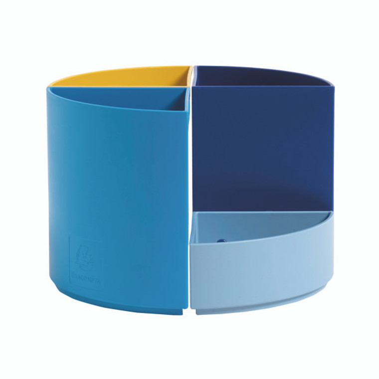 Exacompta Bee Blue The Quarter Desk Tidy Recycled Assorted 68202D EA