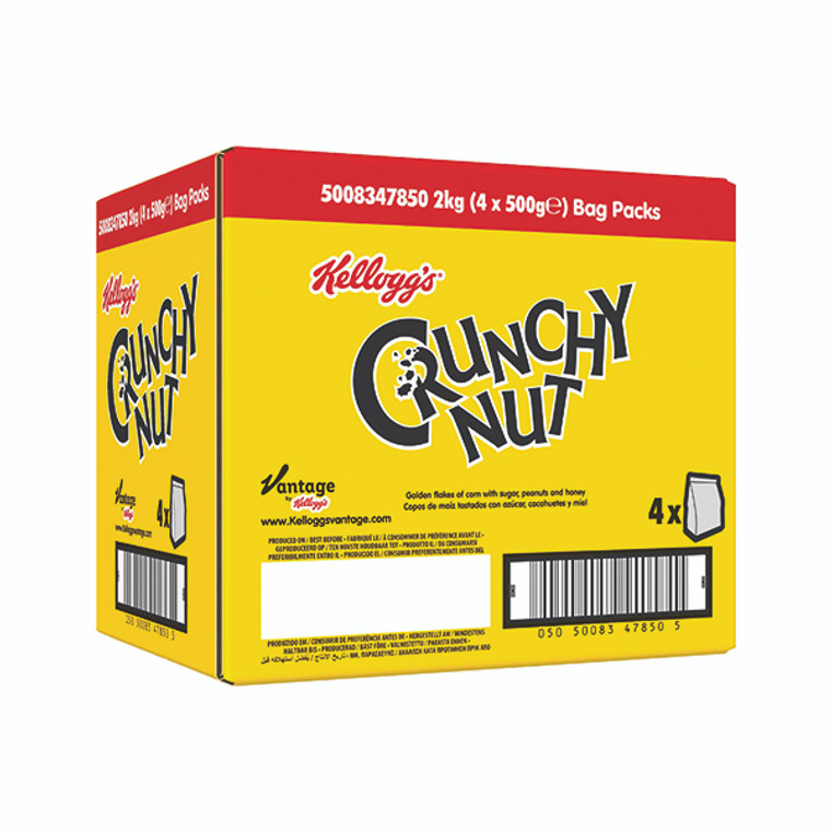 Kellogg's Crunchy Nut Cornflakes Bag 500g (Pack of 4) 5147850000