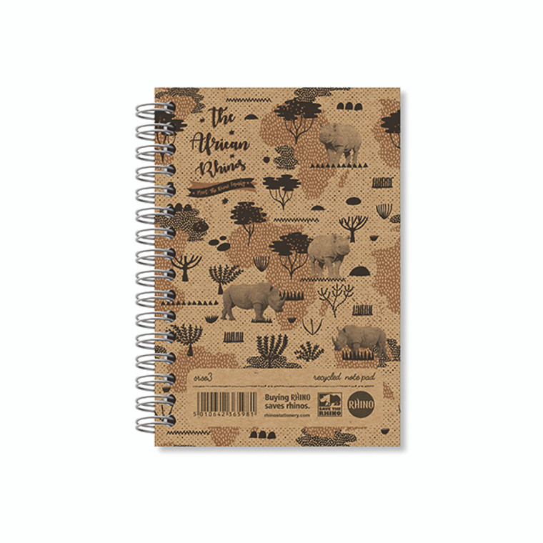 Rhino Wirebound Notebook 200 Pages 7mm Ruled A6 (Pack of 6) SRSE3