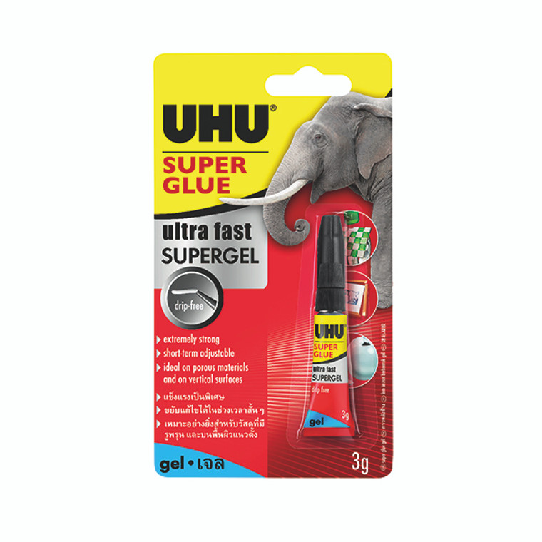 UHU 064061 Super Glue Gel 3g 3-64061