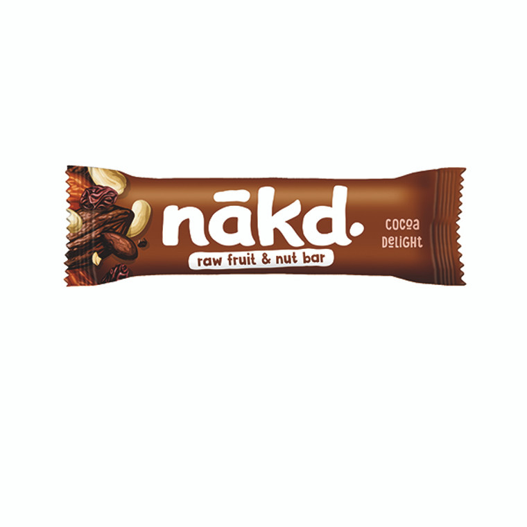 Nakd Gluten Free Cocoa Delight Snack Bar 35g (Pack of 18) 1505