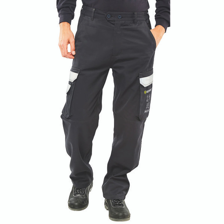 Beeswift Arc Flash Trousers Navy Blue 46