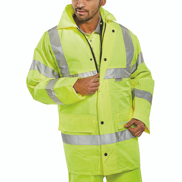 Beeswift 4 In 1 High Visibility Jacket and Bodywarmer Saturn Yellow M