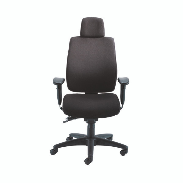 First Avior Elbrus High Back Operator Chair 650x678x678mm Black KF73875