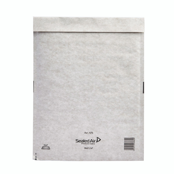 MQ02008 Mail Lite Bubble Lined Postal Bag Size H 5 270x360mm White Pack 50 MLW H 5