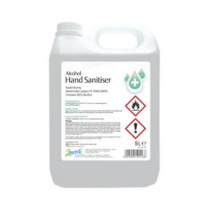2Work Alcohol Hand Sanitiser 5 Litre (Pack of 2) 2W10116