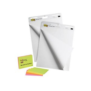 Post-it Super Sticky Meeting Chart Bundle 559P 2 Meeting Charts + 4 Note Pads (Pack of 6) 559X