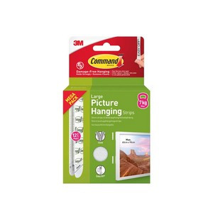 Command Picture Hanging Strips 12 Pairs Large White (Pack of 24) 7100336849