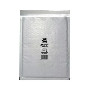 AirKraft Size 5 Bubble Lined Mailer Multi White (Pack of 10) MMUL03319