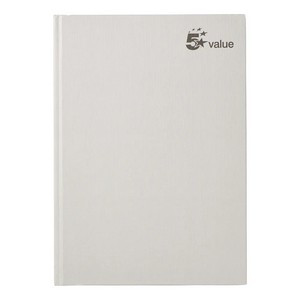 5 Star Casebound Notebook Ruled 192 Pages A4 70gsm (Pack of 5) 638760