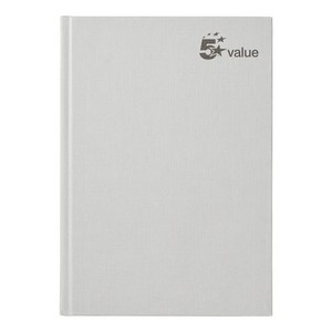 5 Star Casebound Notebook Ruled 192 Pages A5 70gsm (Pack of 5) 638787