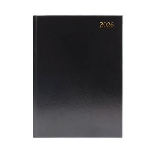 5 Star Desk Diary Day Per Page Appointment A4 Black 2026 KFA41ABK26