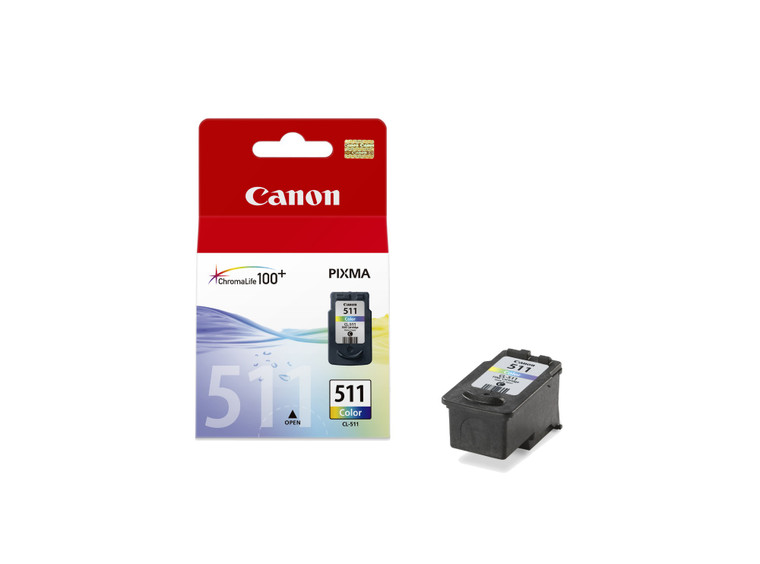 Canon 2972B009/CL-511 Printhead Cartridge Colour Blister Radio Frequency 244 pages 9ml